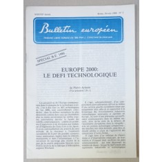 BULLETIN EUROPEEN , TRIBUNE LIBRE FONDEE EN 1950 PAR J. CONSTANTIN DRAGAN , NR.2, 1986