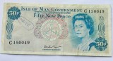527. Bancnota Isle of Man 50 new pence 1974
