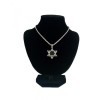 Bust Expunere Bijuterii Catifea Neagra 20cm Time Veranda, Suport Elegant Coliere, Lantisoare