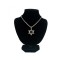 Bust Expunere Bijuterii Negru Catifea 20cm WZ1783