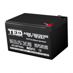 Acumulator AGM VRLA 12V 12,5A dimensiuni 151mm x 98mm x h 95mm F2 TED Battery Expert Holland TED002754 (4) SafetyGuard Surveillance foto