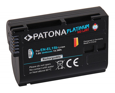 PATONA Platinum | Acumulator tip Nikon EN-EL15B EN EL15 b ENEL15B |1302C| foto