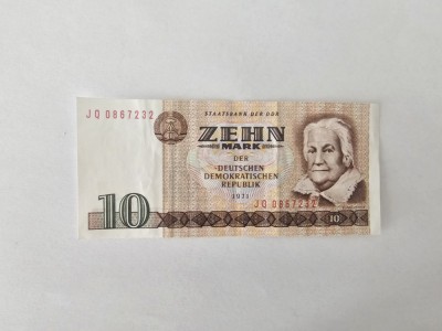 Germania Democrata 10 Mark 1971 Noua foto