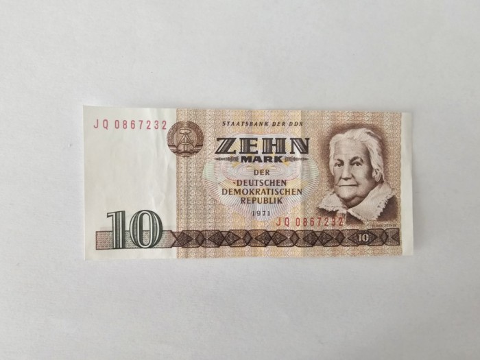 Germania Democrata 10 Mark 1971 Noua