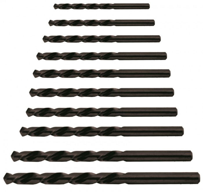 Set burghie 10 bucati &Oslash;1-10mm HSS-R, Raider 157111