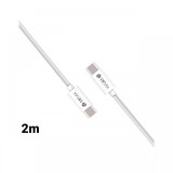 Cablu Type-C la Type-C Devia Istyle White 2m