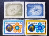 Lot Timbre Organizatia Natiunilor Unite ONU New York Energie Atomica AIEA IAEA Secretariat Structura ONU 4 Timbre Neștampilate - A0023
