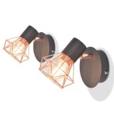 Cumpara ieftin Lampi de perete, 2 buc, cu 2 becuri LED cu filament 8 W