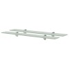 VidaXL Rafturi suspendate, 2 buc., 70 x 20 cm, sticlă, 8 mm 3051538