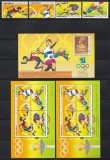 Hong Kong 1992 - Jocurile Olimpice - Barcelona, Serie + Colita + Bloc + Bloc cu Supratipar, SET COMPLET, MNH