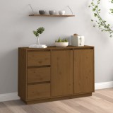 Cumpara ieftin Servantă, maro miere, 111x34x75 cm, lemn masiv de pin