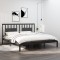 vidaXL Cadru de pat, gri, 200x200 cm, lemn masiv de pin 3104085