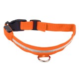 Cumpara ieftin Zgarda iluminata cu LED Orange, pentru caine sau pisica, AVX-AG232C
