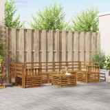 vidaXL Seturi de canapele 8 pcs natural Lemn Solid de Acacia 3374519
