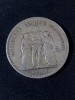 Moneda Argint Franța 1875 A, 5 Franci, 25g, Argint 0.900, #4