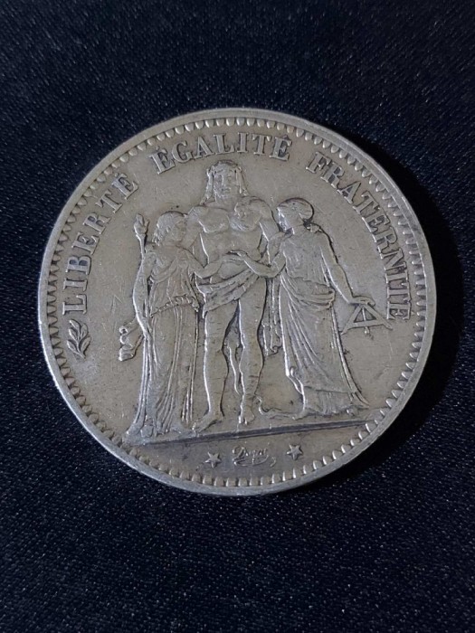 Franța 1875 A - 5 Franci - Monedă de argint #4