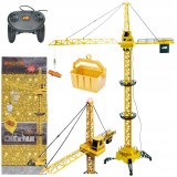 Macara de construcții de 128 cm cu sunete și braț mobil &ndash; o jucărie uriașă!