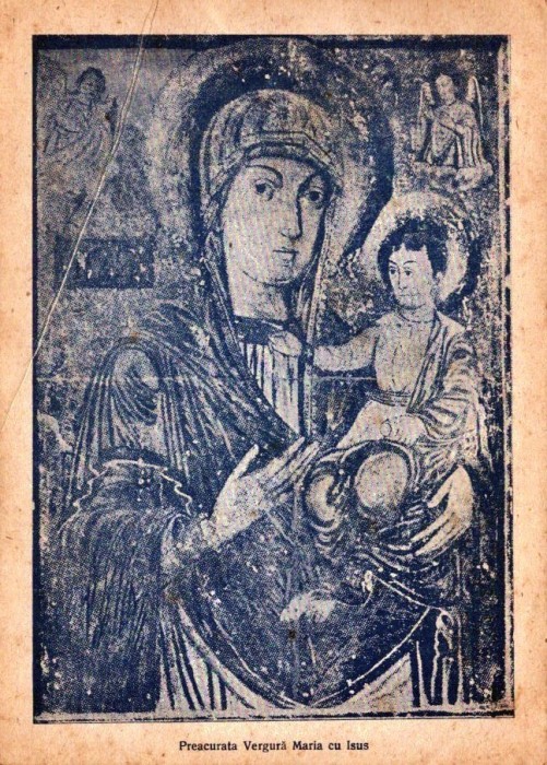 A3226N Preacurata Vergură Maria cu Isus, perioada interbelică
