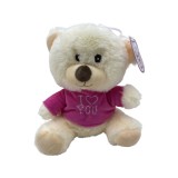 Urs-ursulet de plus cu bluza ciclam 16cm