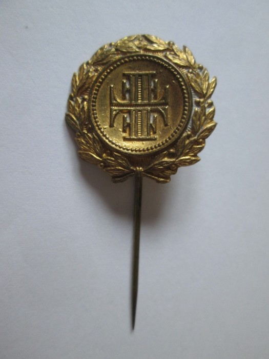 Rara! Insigna Clubului German de Gimnastică din București aproximativ 1910