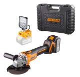 Polizor unghiular fara perii &Oslash;125mm18V4Ah16LED2USB BK-BAG72 HardWork ToolsRange