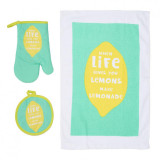 Set 3 piese bucatarie lemon, Heinner