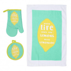 Set 3 piese bucatarie lemon