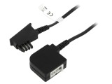 Cablu Telefon Goobay 10m Negru Mufă F TAE Priză F TAE 50275