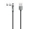 Cablu Magnetic 3in1 3A (MicroUSB, Lightning si Tip C) Fast Charging (Gri) Dudao L9Pro