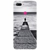 Husa silicon pentru Xiaomi Mi 8 Lite, Abstract Dock Man Grey