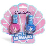 Martinelia Let&acute;s be Mermaid Nail Duo set de lacuri de unghii pentru copii mai multe nuanțe Pink, Blue 2x4 ml