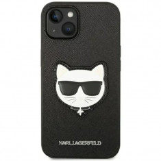 Husa Cover Karl Lagerfeld PU Saffiano Choupette Head pentru iPhone 14 Plus Black