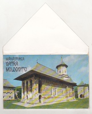 bnk cp Pliant 1965 Manastirea Vatra Moldovitei - 10 cp necirculate foto