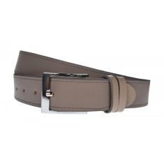 Curea barbati, eleganta pentru costum, din piele naturala, latime 3.2 cm, Gri - CK208G