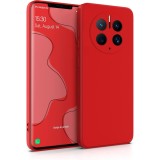 Husa de protectie, flippy, pentru huawei mate 50 pro, liquid silicone, cu microfibra pe interior, protectie antisoc, compatibil incarcare wireless, ro