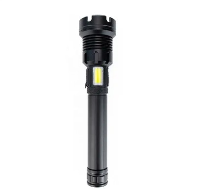 LED професионален фенер, 30W, 2 батерии, zoom, страничен COB Led foto