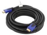 Cablu HDMI 2.0 PVC 7,5m negru cu mufă HDMI la ambele capete