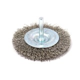 Perie circulara, cu tija, pentru inox / aluminiu, Peromex 5138G, diametru 75 mm
