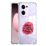 Husa antisoc pentru oppo reno13 f, airbag pro, clear, belive in your own magic