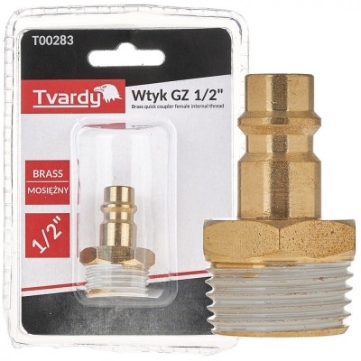 Conector rapid din alama tip tata, filet interior 1 / 2&amp;quot;, Tvardy T00283 foto