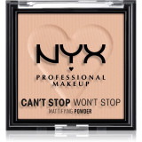 NYX Professional Makeup Can&#039;t Stop Won&#039;t Stop Mattifying Powder pudra matuire culoare 04 Meduim 6 g