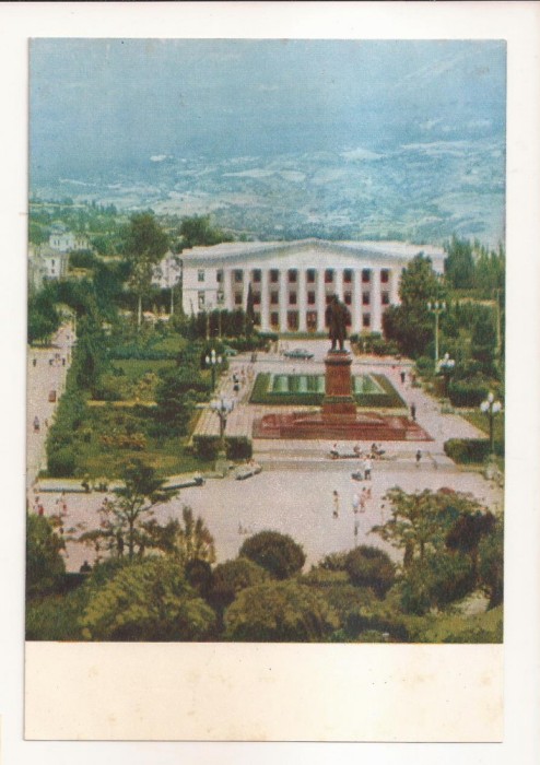 FA74-Carte Postala- UCRAINA - Yalta, Lenin Square, necirculata 1963