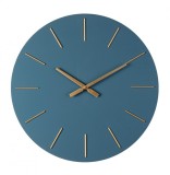 Cumpara ieftin Ceas perete albastru auriu Timeline 60x5 cm