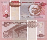 Bancnota Angola 500.000 Kwanzas Reajustados 1995 UNC Africa