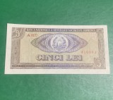 Bancnota 5 lei 1966 RSR necirculată