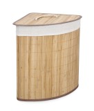 Cumpara ieftin Cos rufe bambus natur textil alb Nanda 35x35x50h