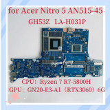 Placa de baza noua pentru Aspire Nitro AN515-45 cod NB.QBR11.A02 Procesor R7-5800H Cip grafic GN20-E5 NVIDIA RTX 3070&nbsp; cu 8GB memorie
