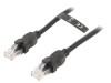 Patch Cord UTP Cat6 Negru 10m, Vention