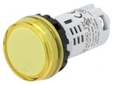 Lumină de Control Galbenă 22mm IP65 24V