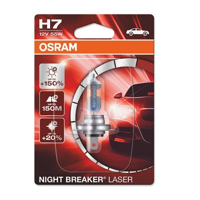 BEC 12V H7 55 W NIGHT BREAKER LASER NextGen +150% BLISTER 1 BUC OSRAM 10208 foto